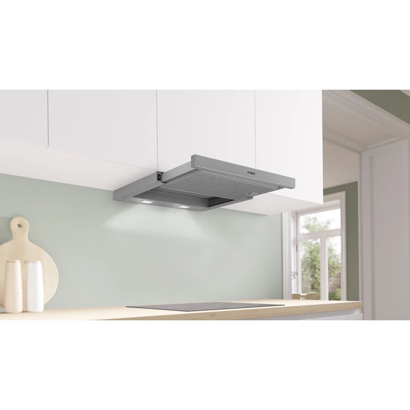 Bosch Series 2 Slideout rangehood 60 cm Silver metallic | DFM064W55A - Image 2