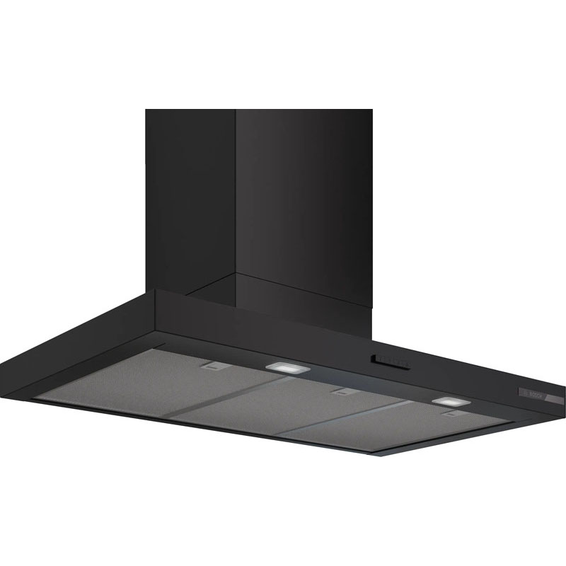 Bosch Series 4 Wall-mounted canopy rangehood 90 cm Black | DWB95CC60A