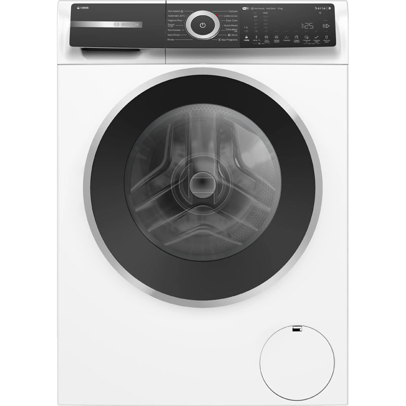 Bosch Series 8 washing machine front loader 10 kg 1400 rpm | WGH254A1AU