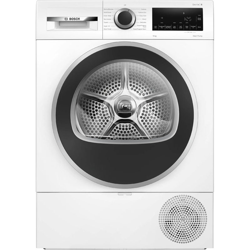 Bosch Series 6 heat pump tumble dryer 9 kg | WQG24203AU