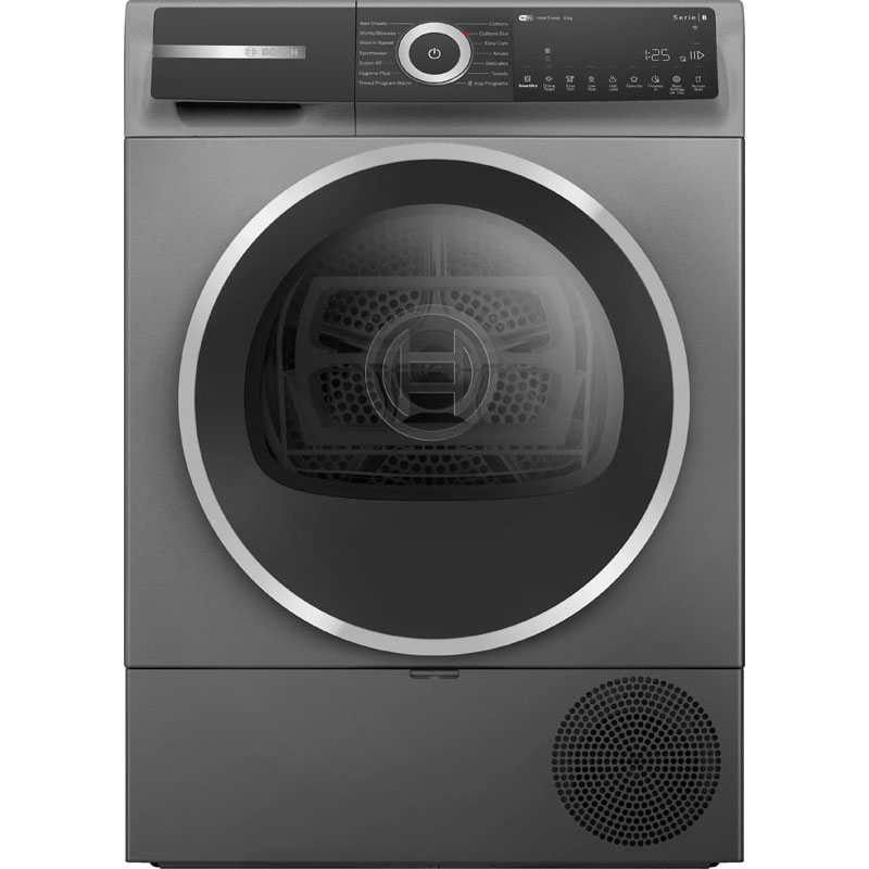 Bosch Series 8 heat pump tumble dryer 8 kg Cast iron grey | WQH235BFAU