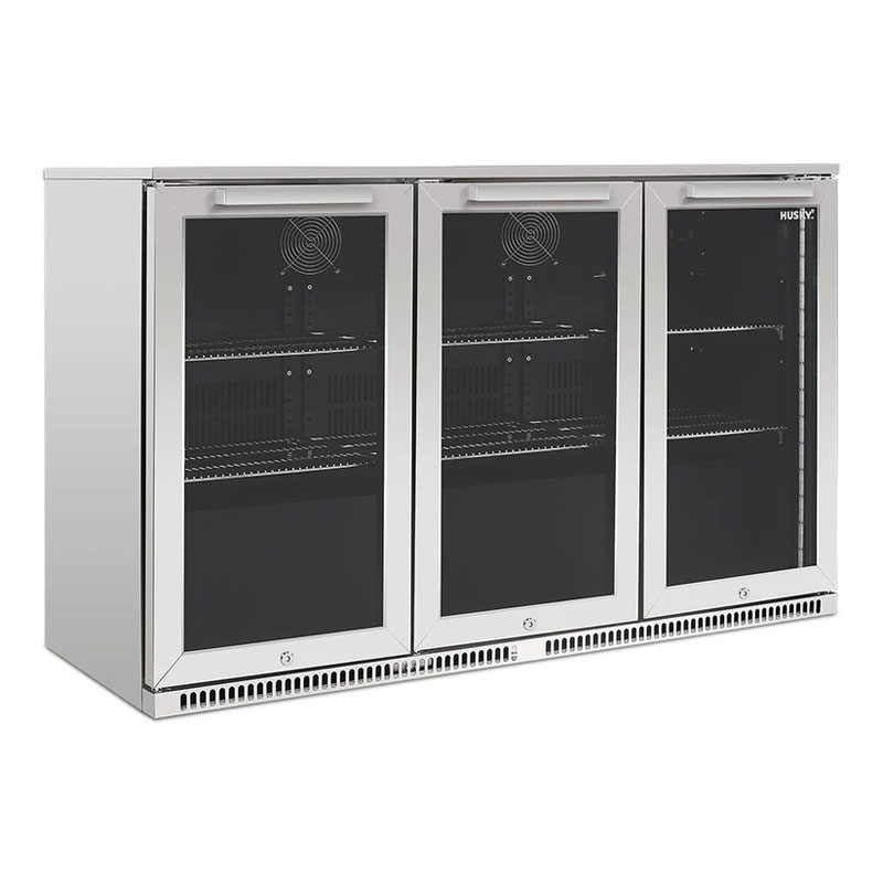 Husky 307L Triple Door Alfresco Drinks Chiller | ALFC3840ELB