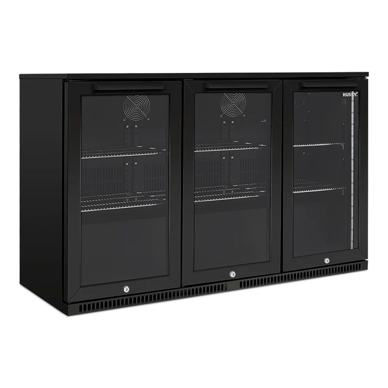 Husky 307L Triple Door Alfresco Drinks Chiller | ALFC3BK840ELB