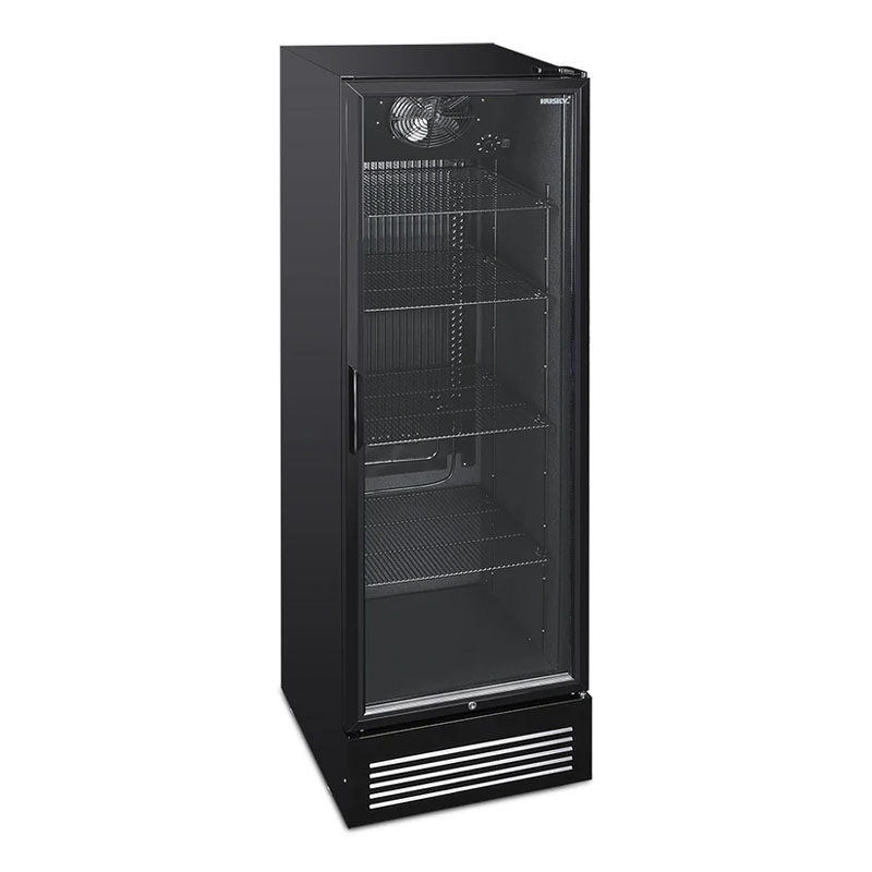 Husky 435L Single Door Homebar Drinks Chiller in Black | C4HHMBBKAU