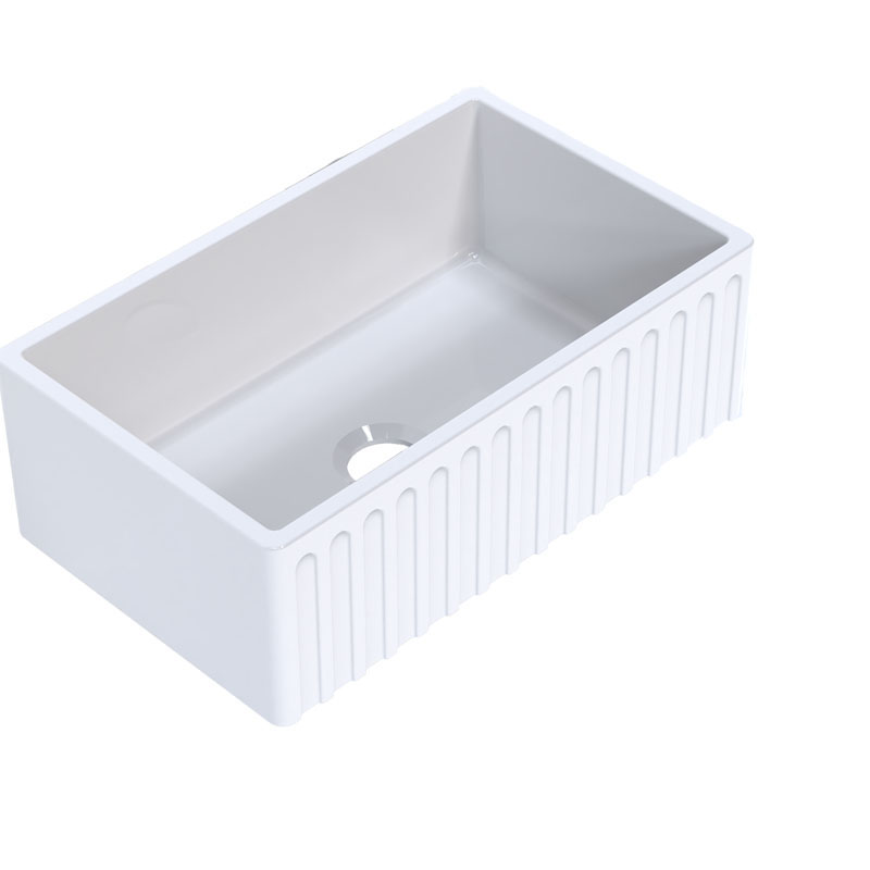 Turner Hastings Cove 75 Fireclay Gloss White Butler Sink (Does not include wastes free) | CV75FS