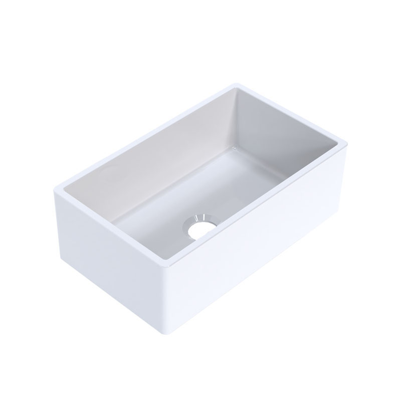 Turner Hastings Cove 75 Fireclay Gloss White Butler Sink (Does not include wastes free) | CV75FS - Image 2