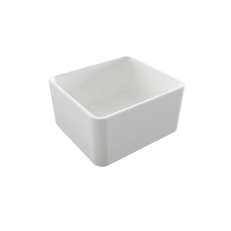 Turner Hastings Novi 51x46 Fireclay Butler Sink  Gloss White With Overflow Incl. Waste | NO51FS-OF