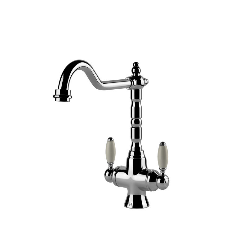 Turner Hastings Providence Double Sink Mixer - Chrome | PR401DM-CH